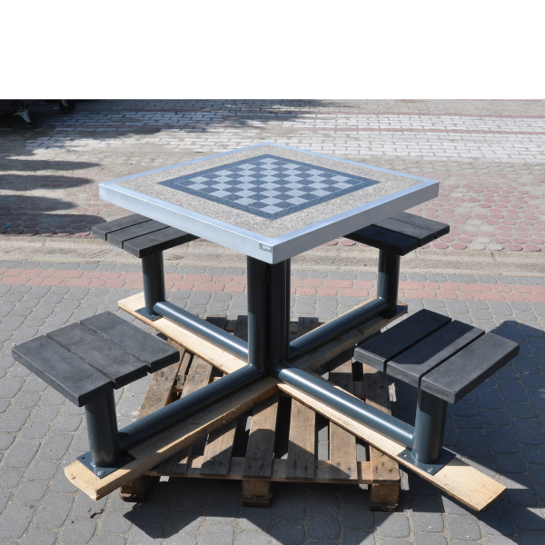 Sambor metal games table, chess and ludo – photo 11