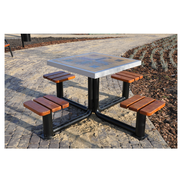 Sambor metal games table, chess and ludo – photo 5