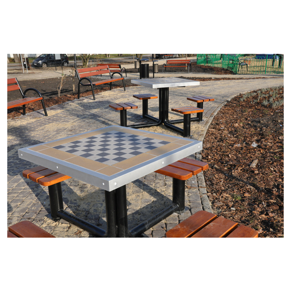 Sambor metal games table, chess and ludo – photo 6
