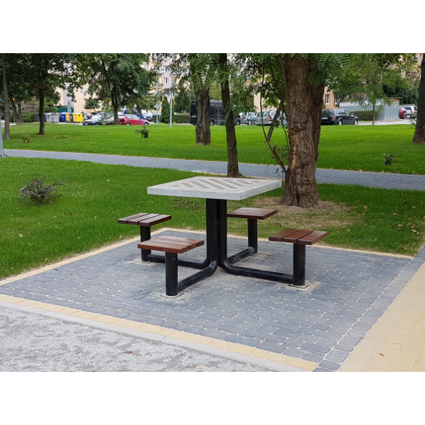 Sambor metal games table, chess and ludo – photo 7