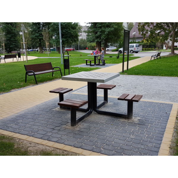 Sambor metal games table, chess and ludo – photo 8