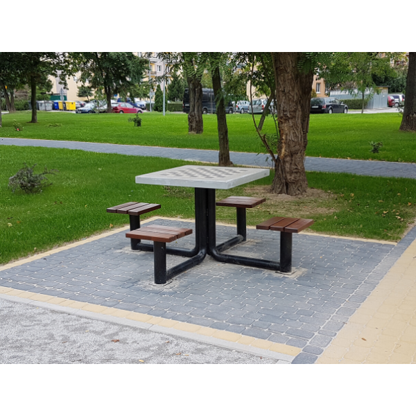 Sambor metal games table, chess and ludo – photo 9