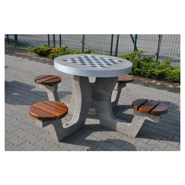 Liza Concrete Games Table – Chess and Ludo – photo 3