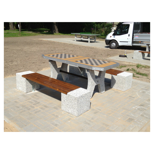 Nikoleta Concrete Games Table – Chess and Ludo – photo 4