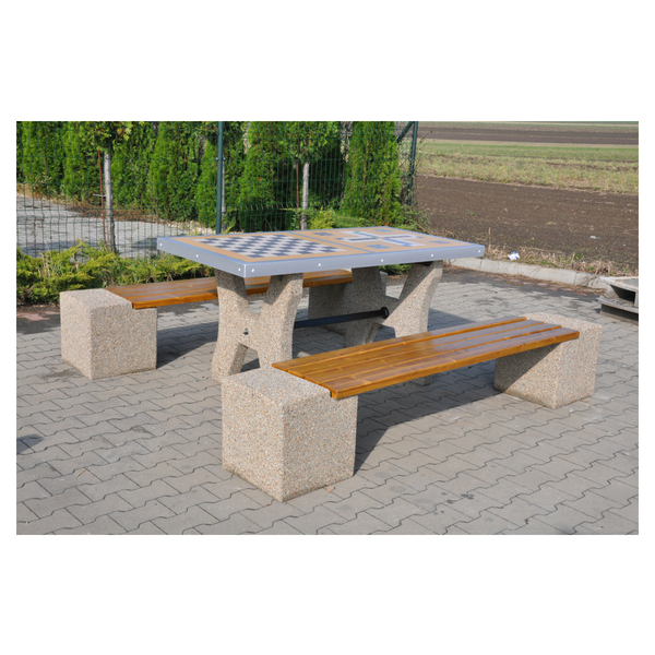 Nikoleta Concrete Games Table – Chess and Ludo – photo 6