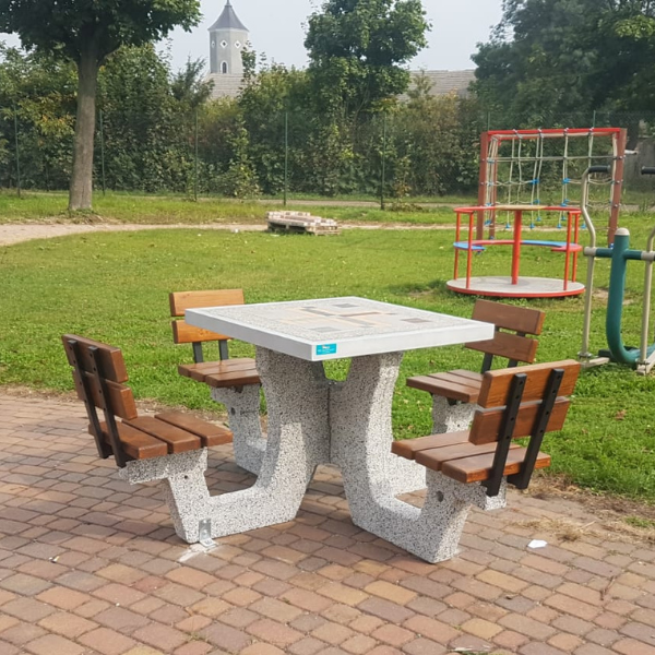 Anya Concrete Games Table – Chess and Ludo – photo 4