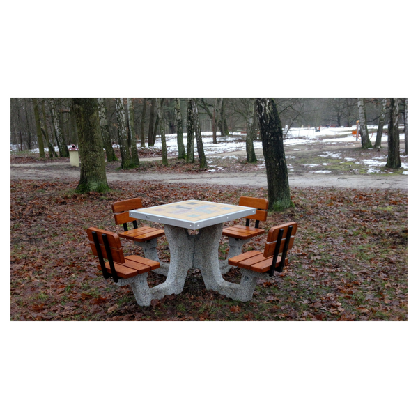 Antoine Concrete Games Table – Chess and Ludo – photo 8