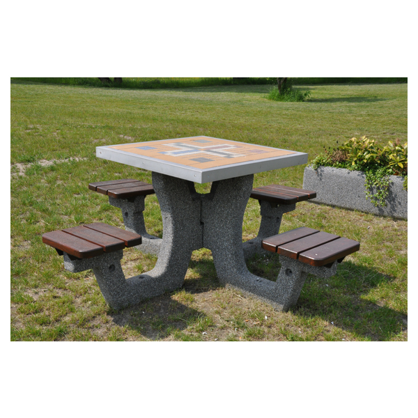 Marcelo Concrete Games Table – Chess and Ludo – photo 4