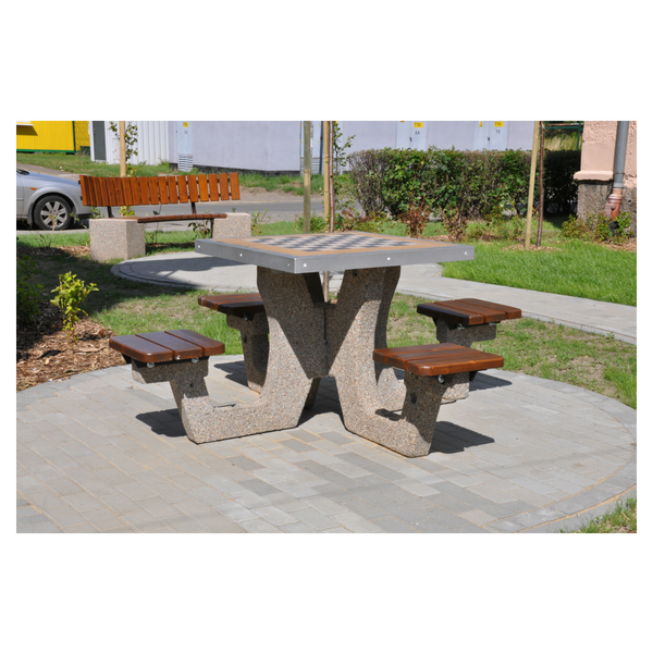 Marcelo Concrete Games Table – Chess and Ludo – photo 5