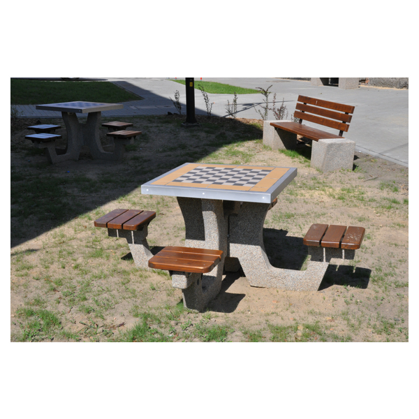 Marcelo Concrete Games Table – Chess and Ludo – photo 6