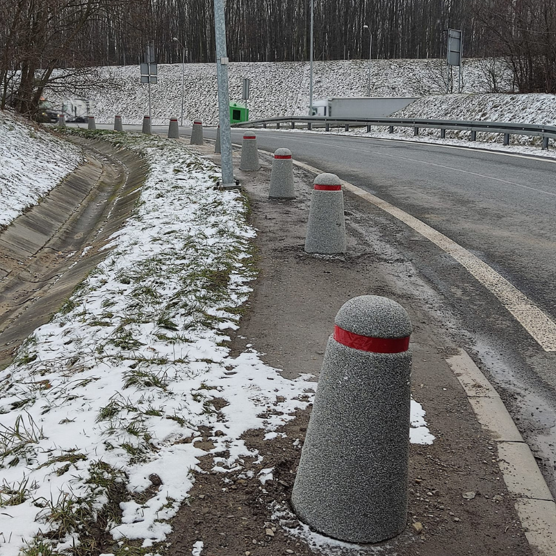 Słupek parkingowy betonowy Dan wys. 80 cm, śr. 27/40 cm – fotografija 7