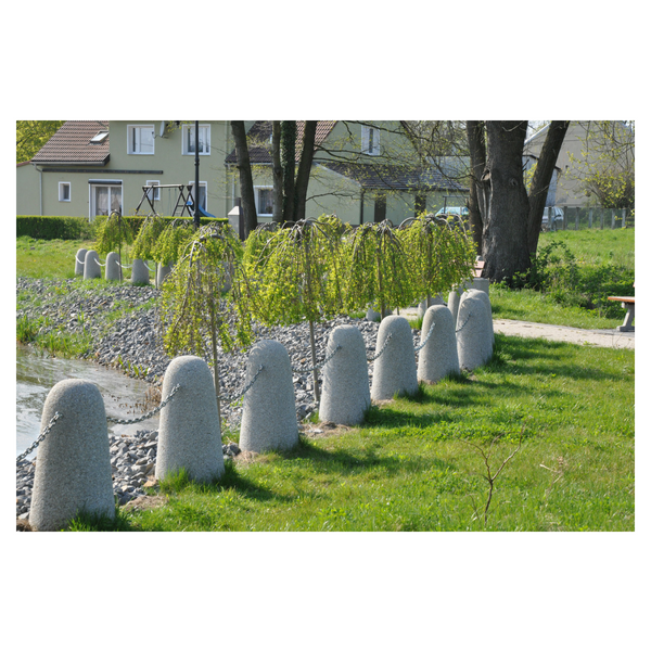 Lidia concrete parking bollard, H 80 cm, Ø 27/40 cm – photo 4