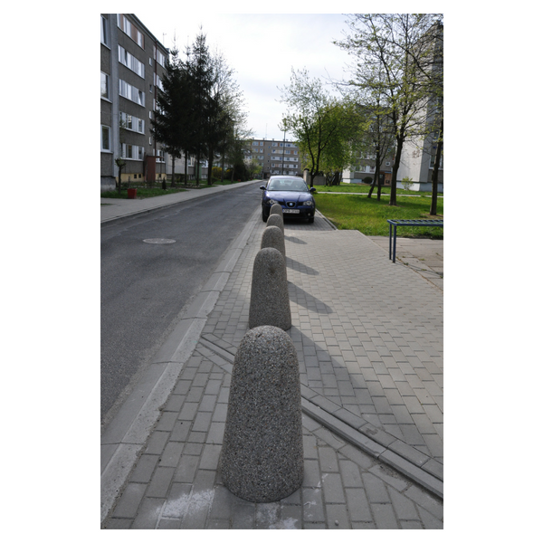 Lidia concrete parking bollard, H 80 cm, Ø 27/40 cm – photo 5