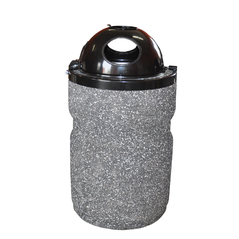 Andreas Concrete Litter Bin 70 l with Dome – photo 5