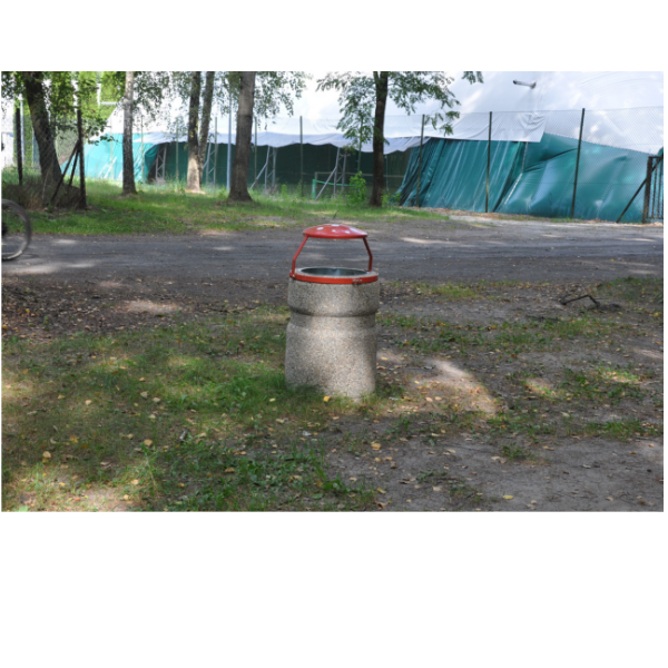 Grace Concrete Litter Bin with Roof – photo 4