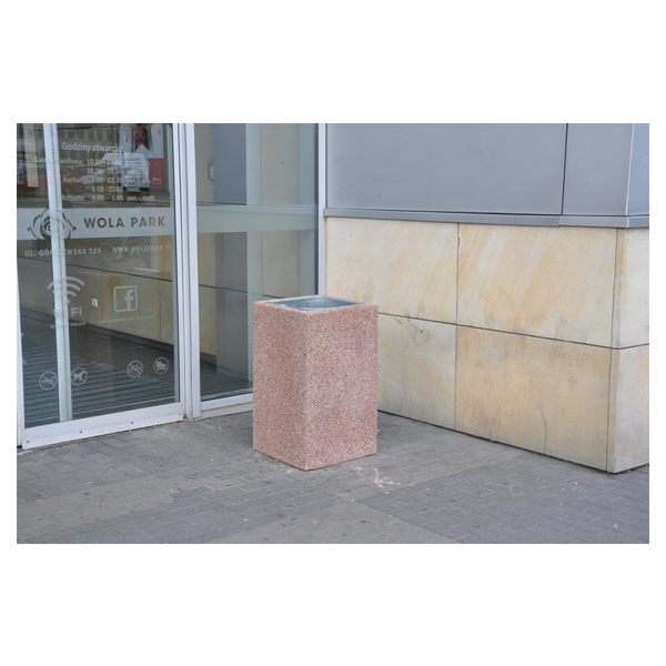 Nicol Square Concrete Litter Bin 70 l – photo 4