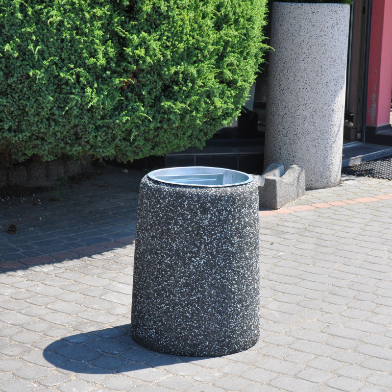 Kornel Round Concrete Litter Bin 40 l – photo 6