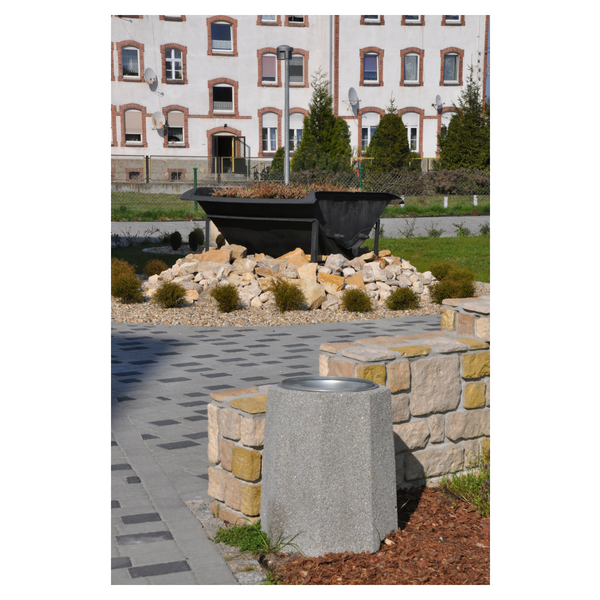 Tomas Octagonal Concrete Litter Bin 40 l – photo 4