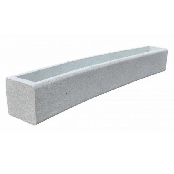 Bartek Curved Concrete Planter 273x40x40 cm