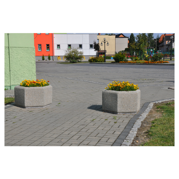 Donica betonowa Diego sześciokątna 120x60 cm – nuotrauka 5
