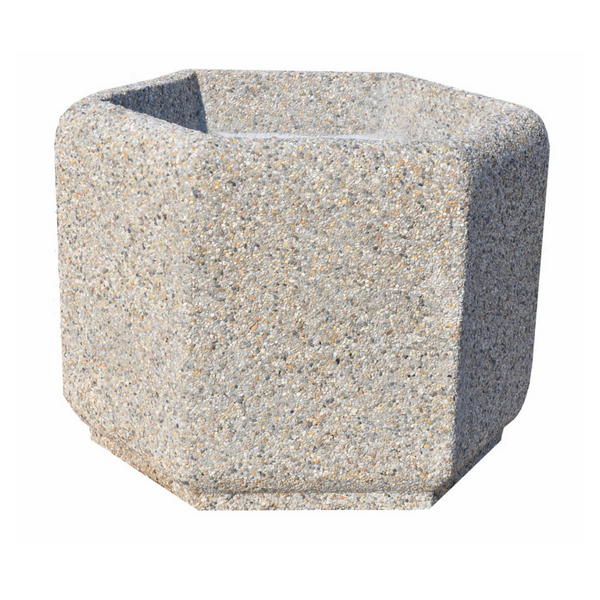 Bogusz Hexagonal Concrete Planter 80x60 cm