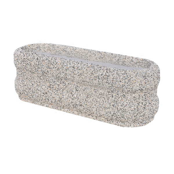 Ksenia Oval Concrete Planter 120 x 40 x 40 cm