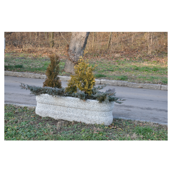 Ksenia Oval Concrete Planter 120 x 40 x 40 cm – photo 4