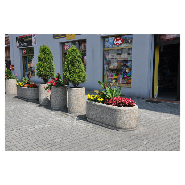 Julia Oval Concrete Planter 150 x 60 x 50 cm – photo 4