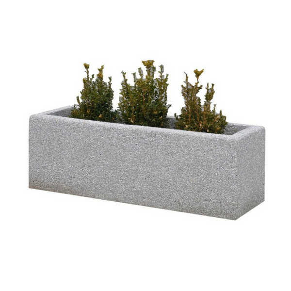 Daniella Rectangular Concrete Planter 120 x 40 x 40 cm