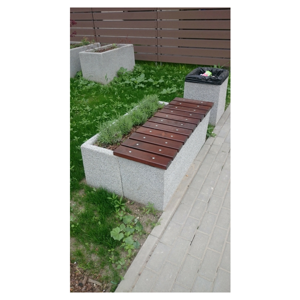 Amelie Rectangular Concrete Planter 125 x 40 x 50 cm – photo 4