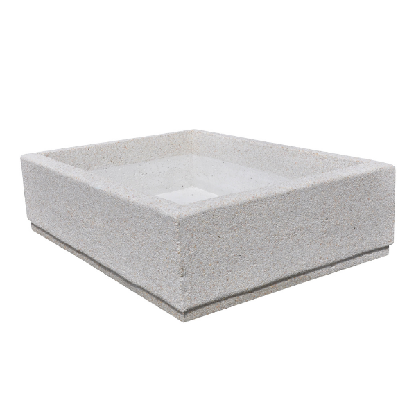 Tomas Rectangular Concrete Planter 120 x 90 x 35 cm