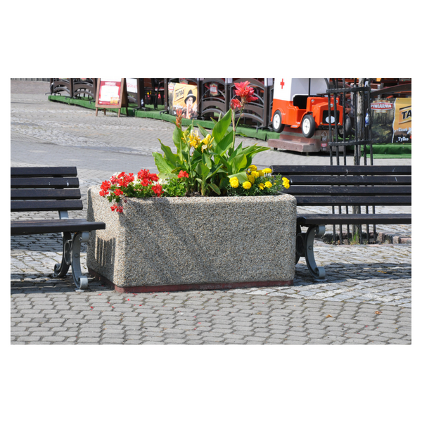 Vivian Rectangular Concrete Planter 120 x 80 x 60 cm – photo 5