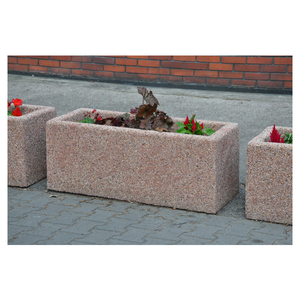 Kornel Rectangular Concrete Planter 100 x 40 x 40 cm – photo 4