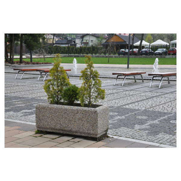 Nicol Rectangular Concrete Planter 100 x 40 x 40 cm – photo 5