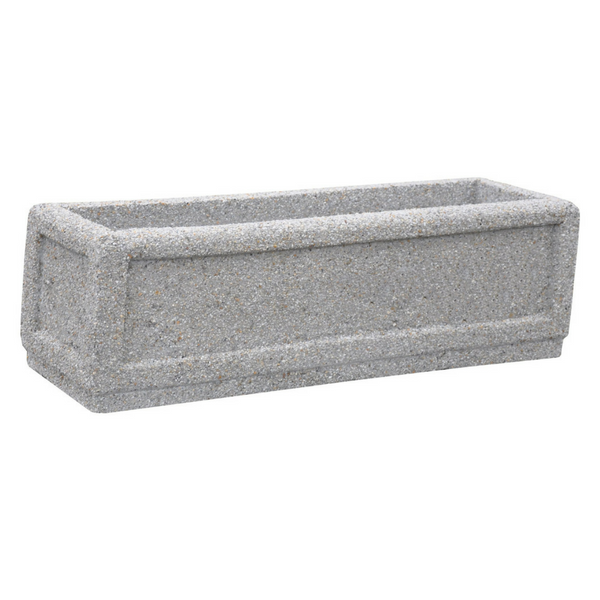 Gizela Rectangular Concrete Planter 100 x 30 x 32 cm