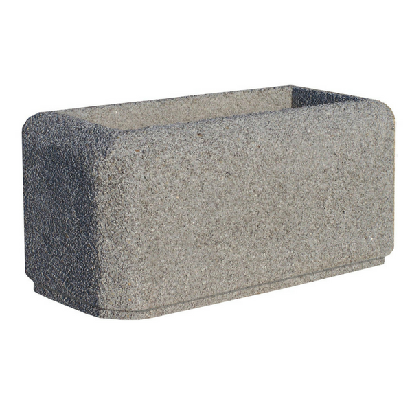 Przemysław Rectangular Concrete Planter 80x40x40 cm