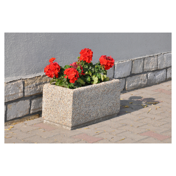 Donica betonowa Michele prostokątna 60 x 30 x 32 cm – fotografija 4