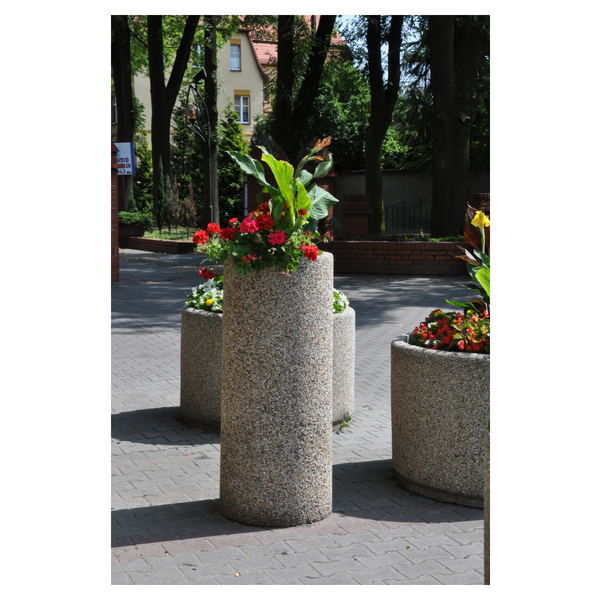 Donica betonowa Marcus okrągła 50x120 cm – zdjęcie 4