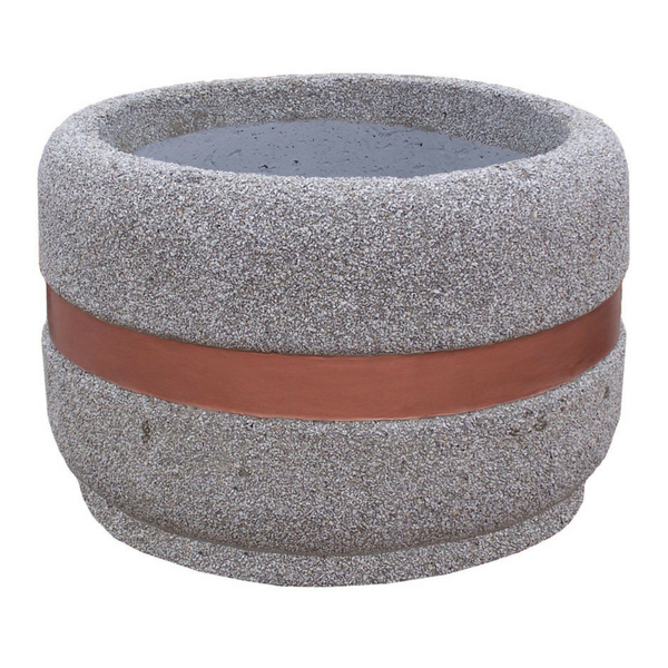 Damien Round Concrete Planter 100x65 cm