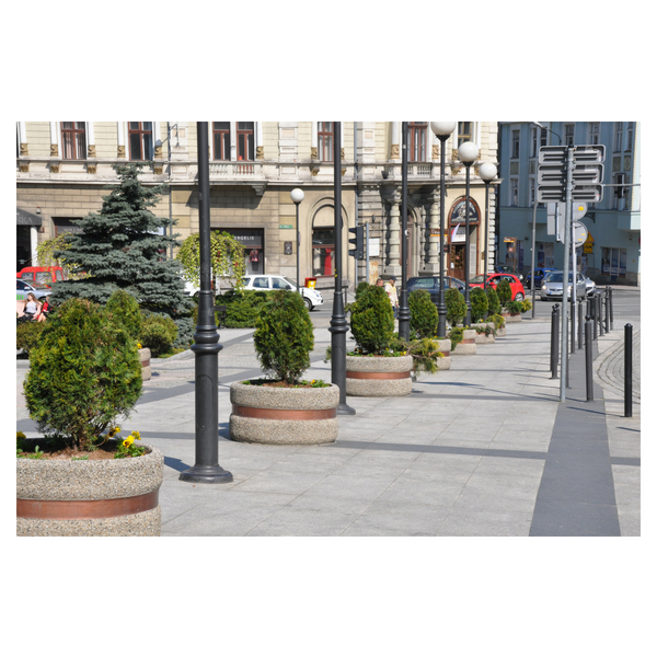 Izydor Round Concrete Planter 95 x 50 cm – photo 5