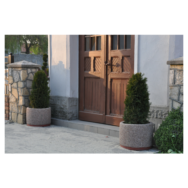 Dobrosław Round Concrete Planter 50x40 cm – photo 4