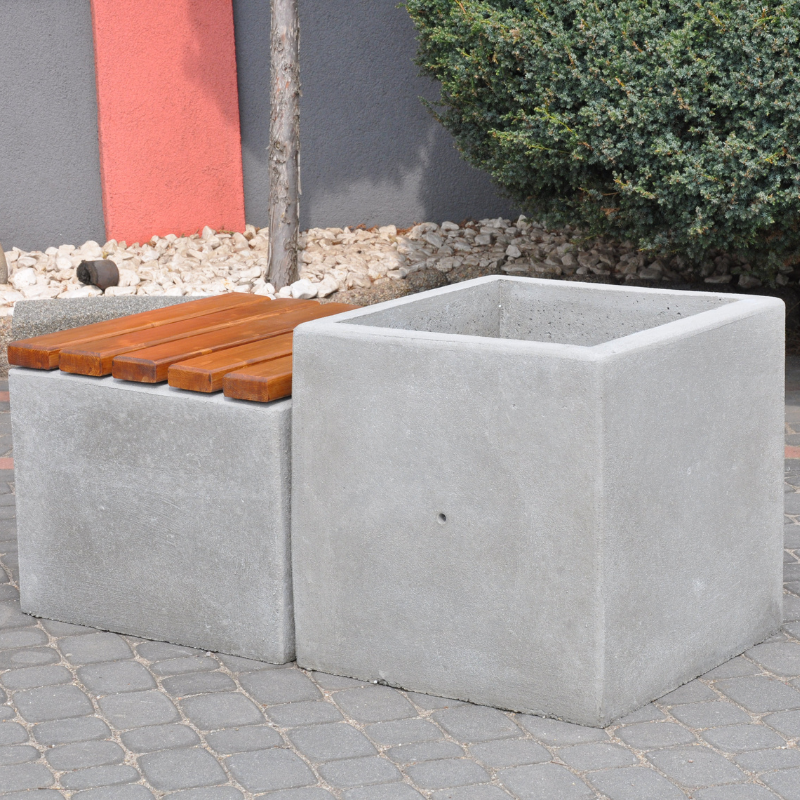 Megan Square Concrete Planter 60x60x60 cm – photo 3