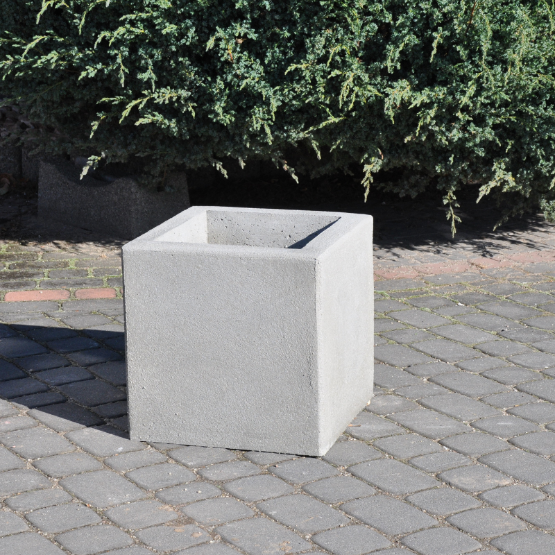 Lechosław Square Concrete Planter 40x40x40 cm – photo 5