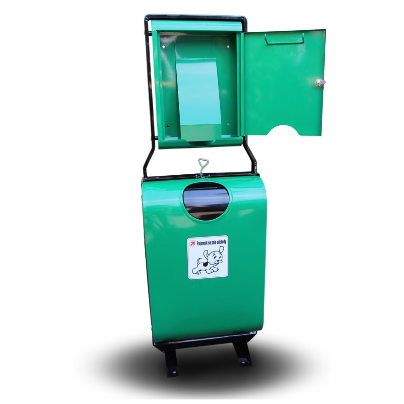 Scott dog waste bin 50 l, height 150 cm – photo 3