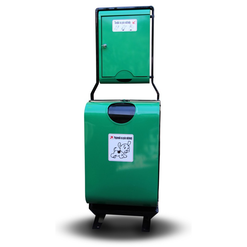 Scott dog waste bin 50 l, height 150 cm – photo 4