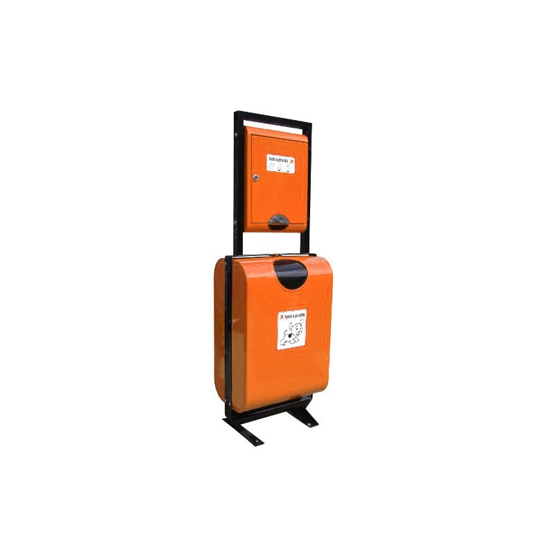 Scott dog waste bin 50 l, height 150 cm – photo 7