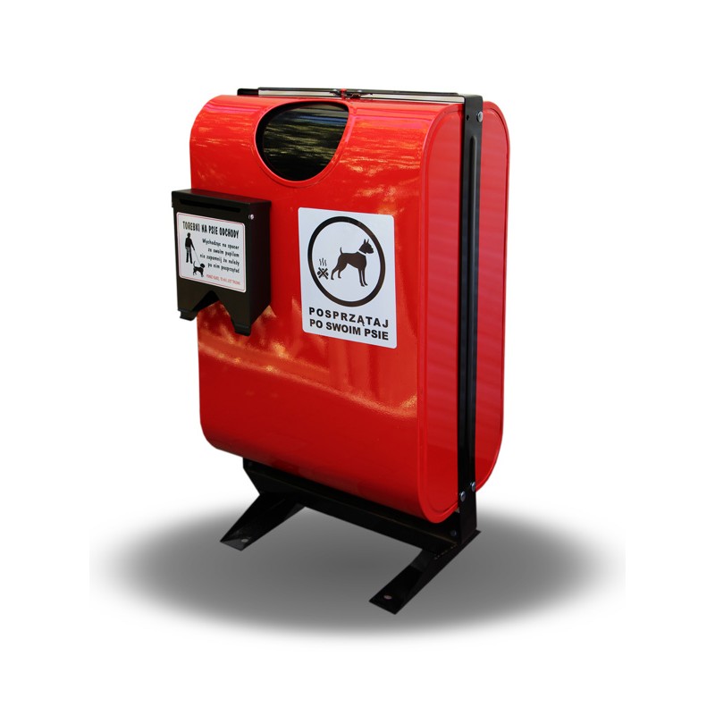 Scott dog waste bin 50 l, height 80 cm