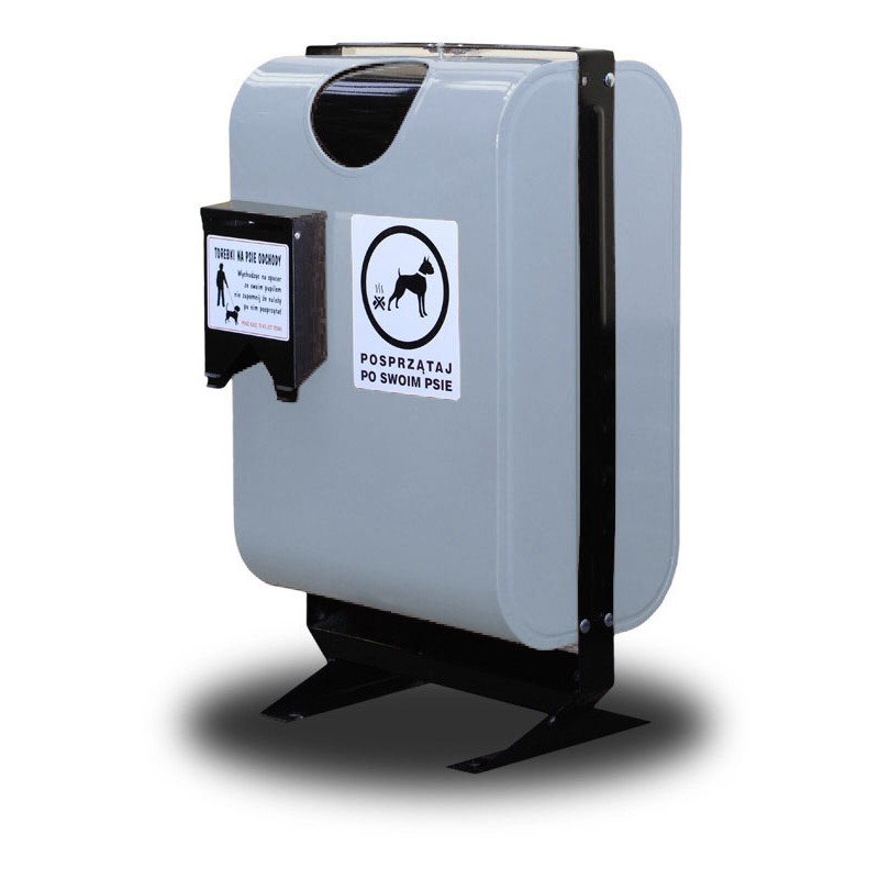 Scott dog waste bin 50 l, height 80 cm – photo 7