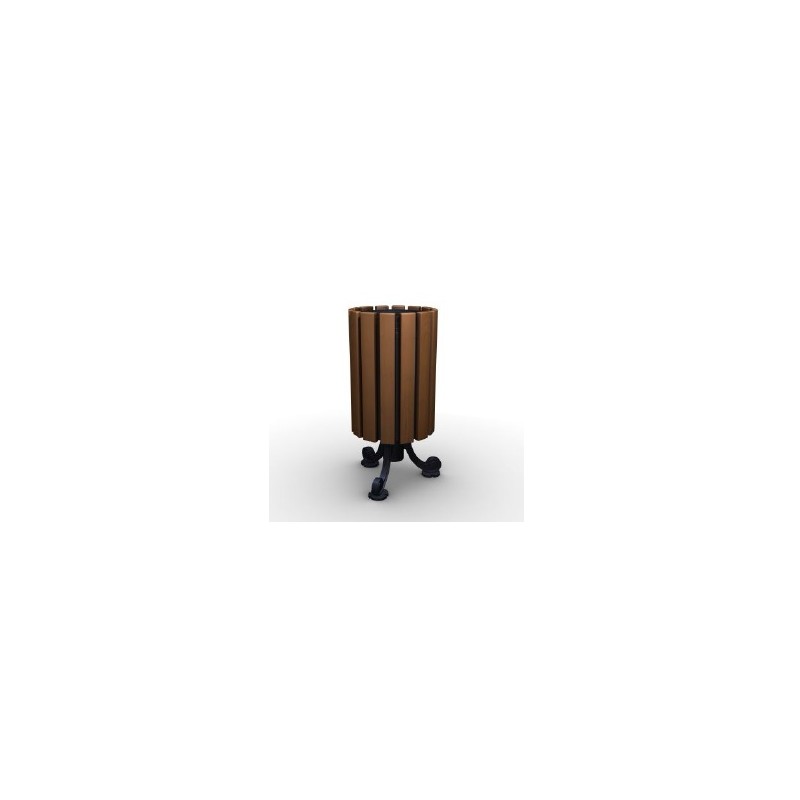 Władysław Steel and Cast Iron Litter Bin 35 l