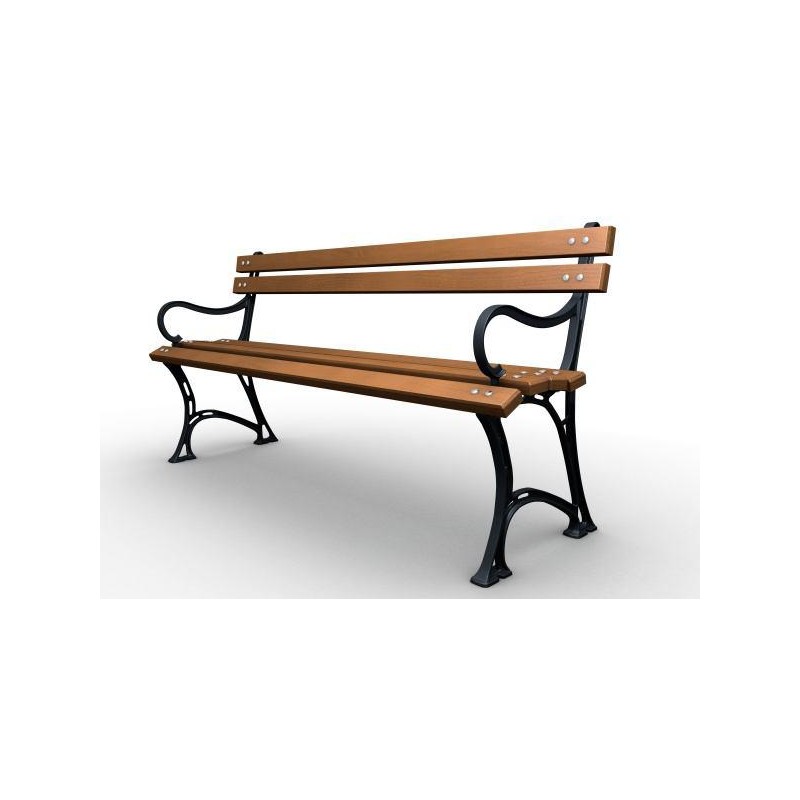 Sabina Park Bench with Armrests 180 cm